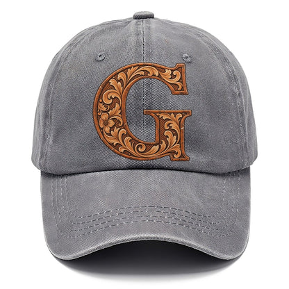 Tooled Leather G Monogram Classic Cap – Urban Haze