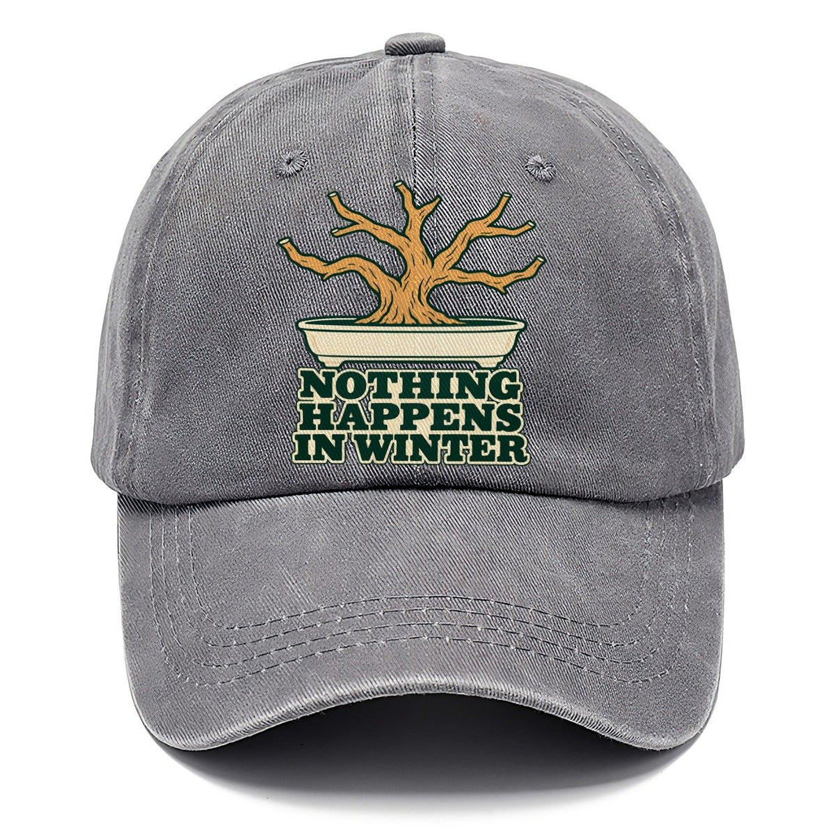 Nothing Happens In Winter Bonsai Classic Cap – Urban Haze
