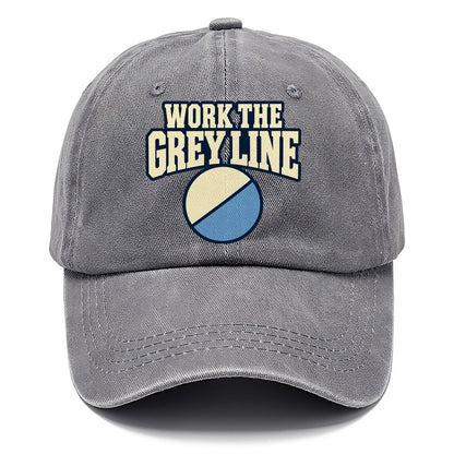 Work The Grey Line Amateur Radio Classic Cap – Urban Haze