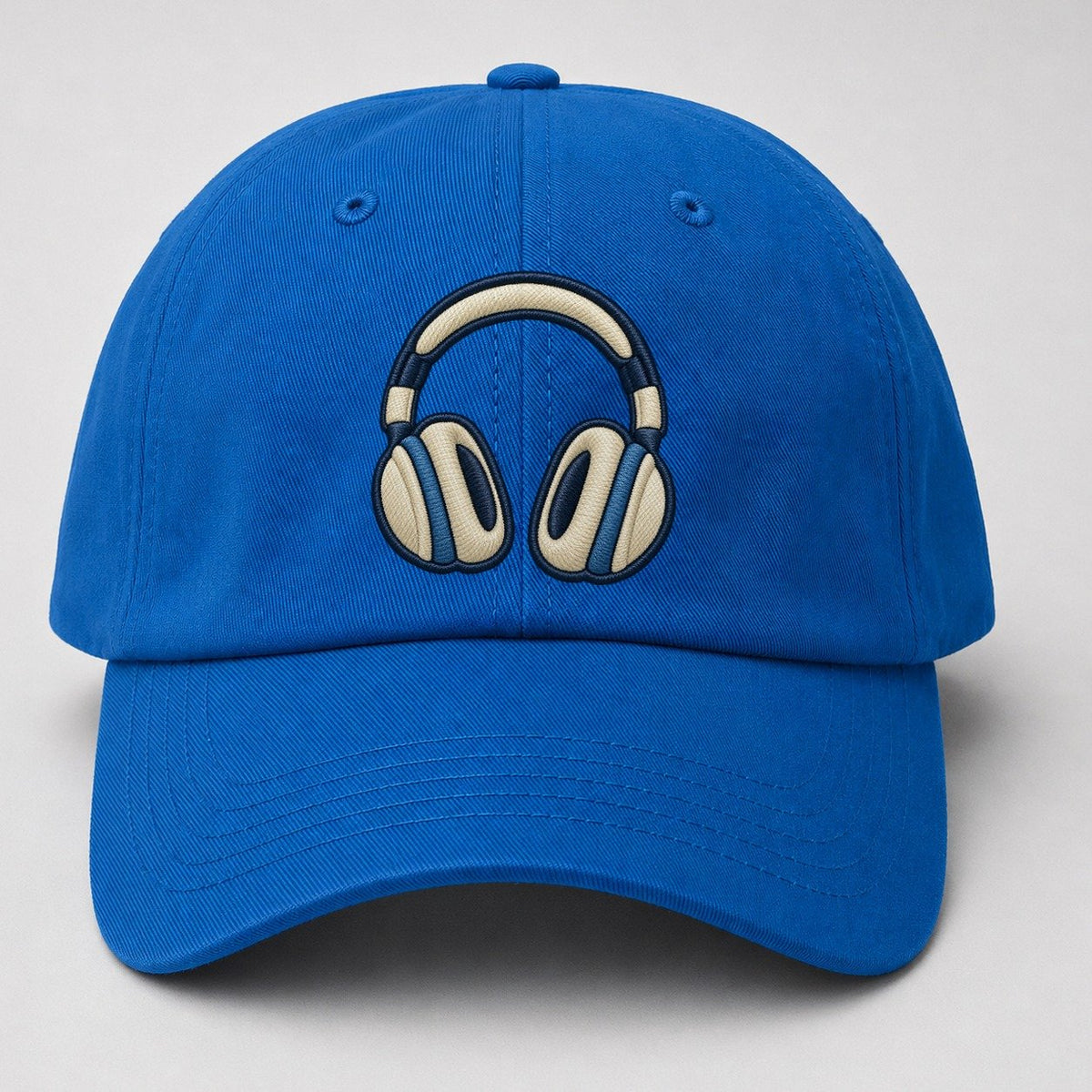 Over Ear Headphones Tiny Solo Marks Baseball Cap – Blue