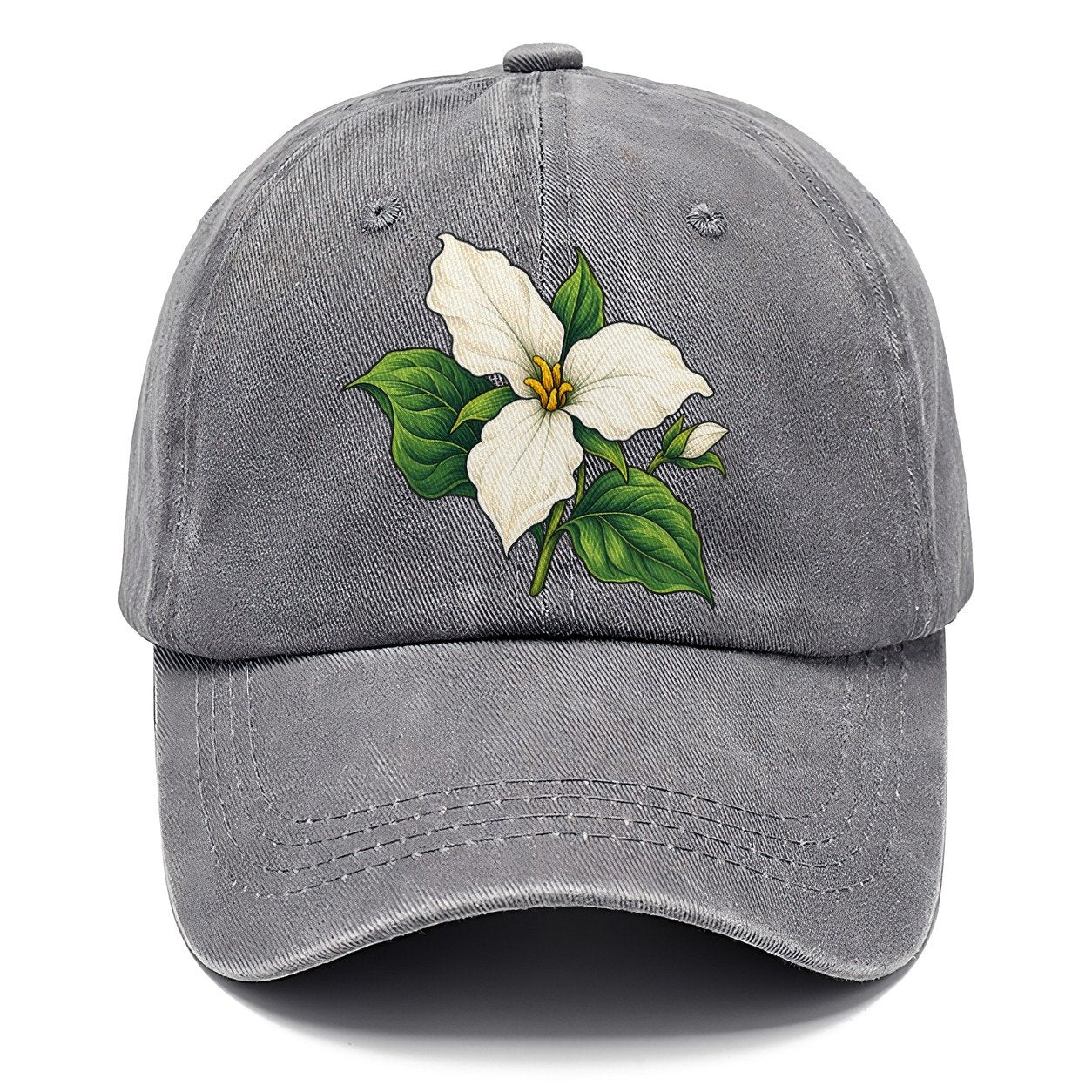 Ontario White Trillium Bloom Canada Cultural Icons Classic Cap – Urban Haze