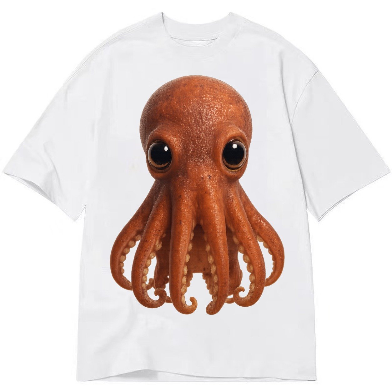 Baby Giant Pacific Octopus Reddish Smaller Tentacles Express Classic T-shirt – White