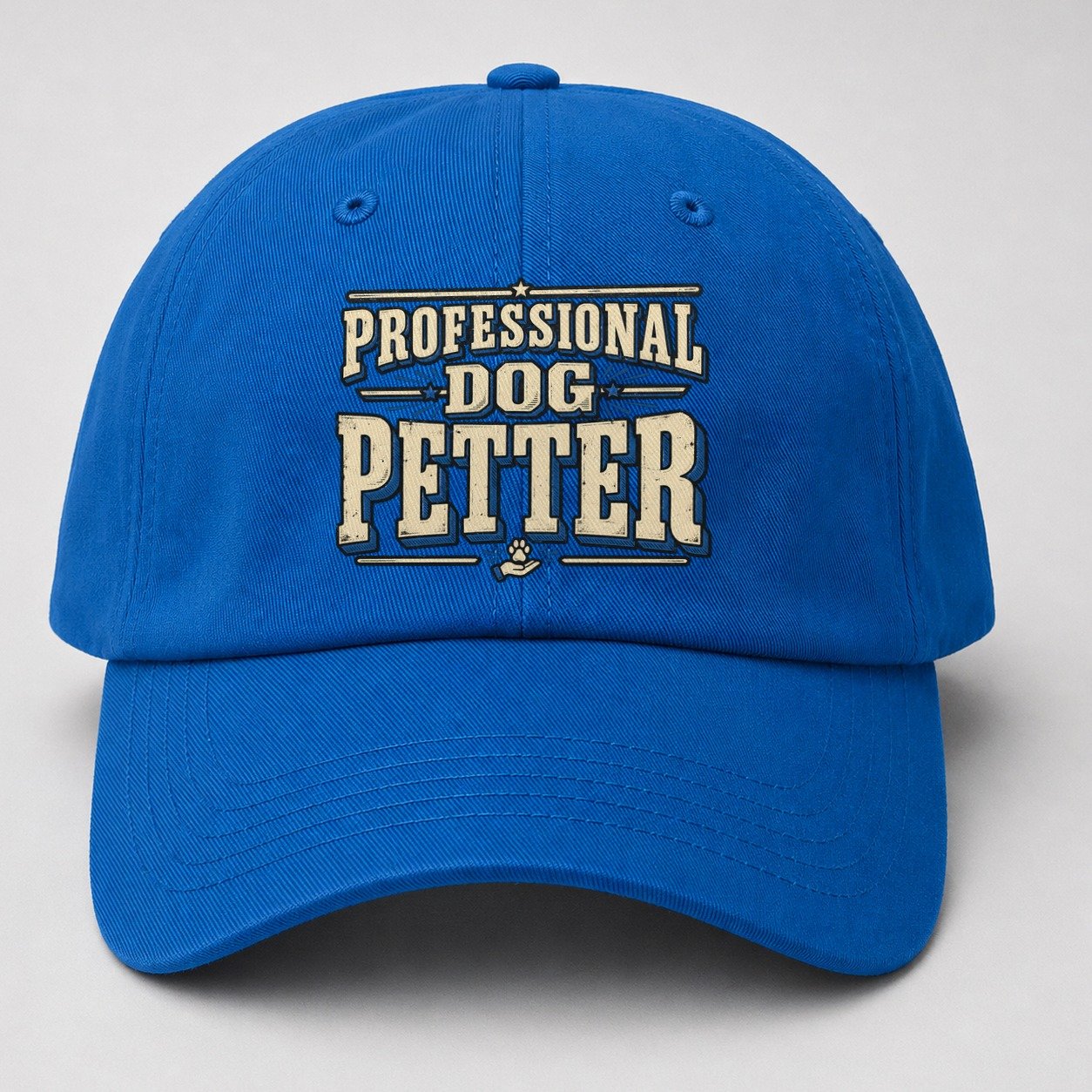 Professional Dog Petter American Wit Baseball Cap – Blue
