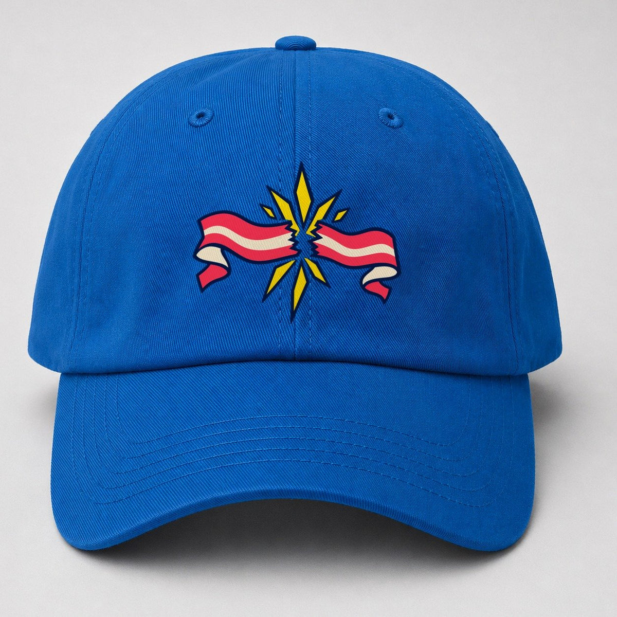 Finish Tape Burst 90S Running Clubs Baseball Cap – Blue