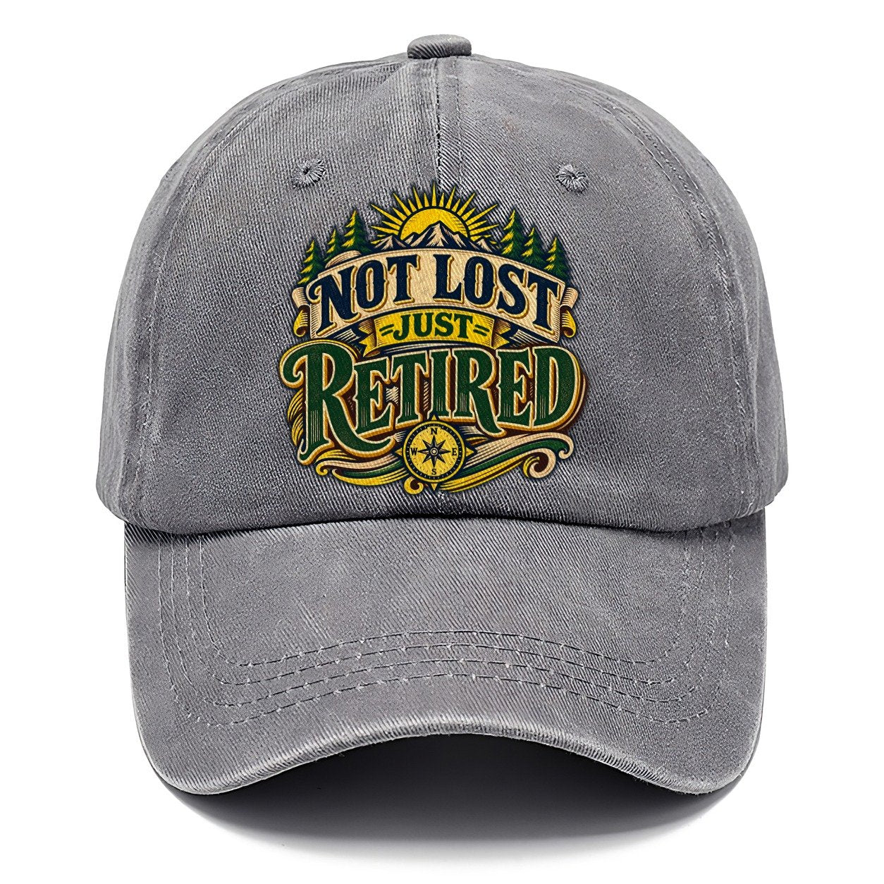 Not Lost Just Retired Retired Living Classic Cap – Urban Haze