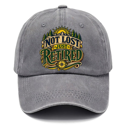 Not Lost Just Retired Retired Living Classic Cap – Urban Haze