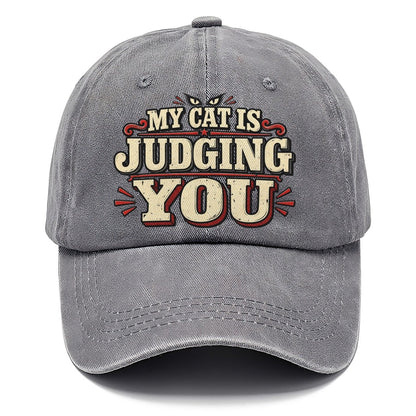 My Cat Is Judging You American Wit Classic Cap – Urban Haze