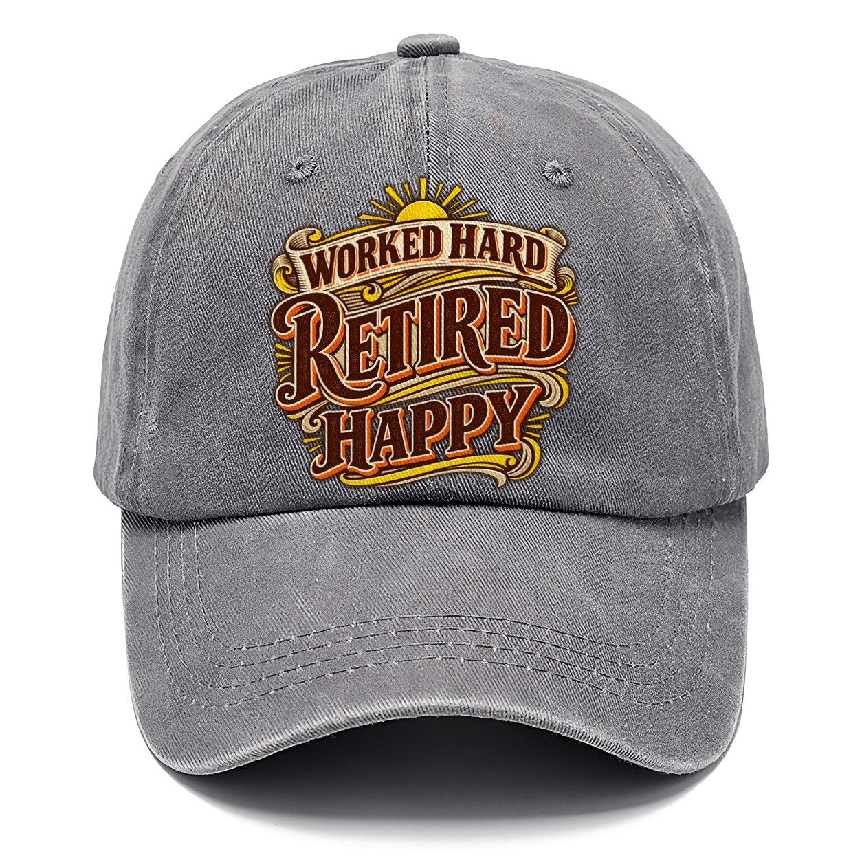 Worked Hard Retired Happy Retired Living Classic Cap – Urban Haze