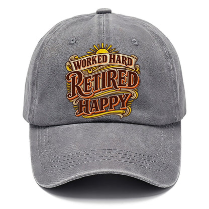 Worked Hard Retired Happy Retired Living Classic Cap – Urban Haze
