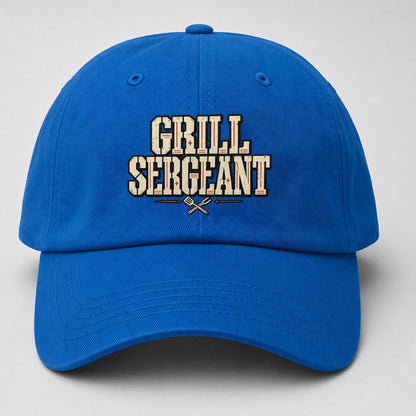 Grill Sergeant American Wit Baseball Cap – Blue