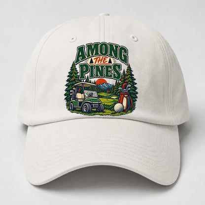 Among The Pines Golf Life Baseball Cap – Off White