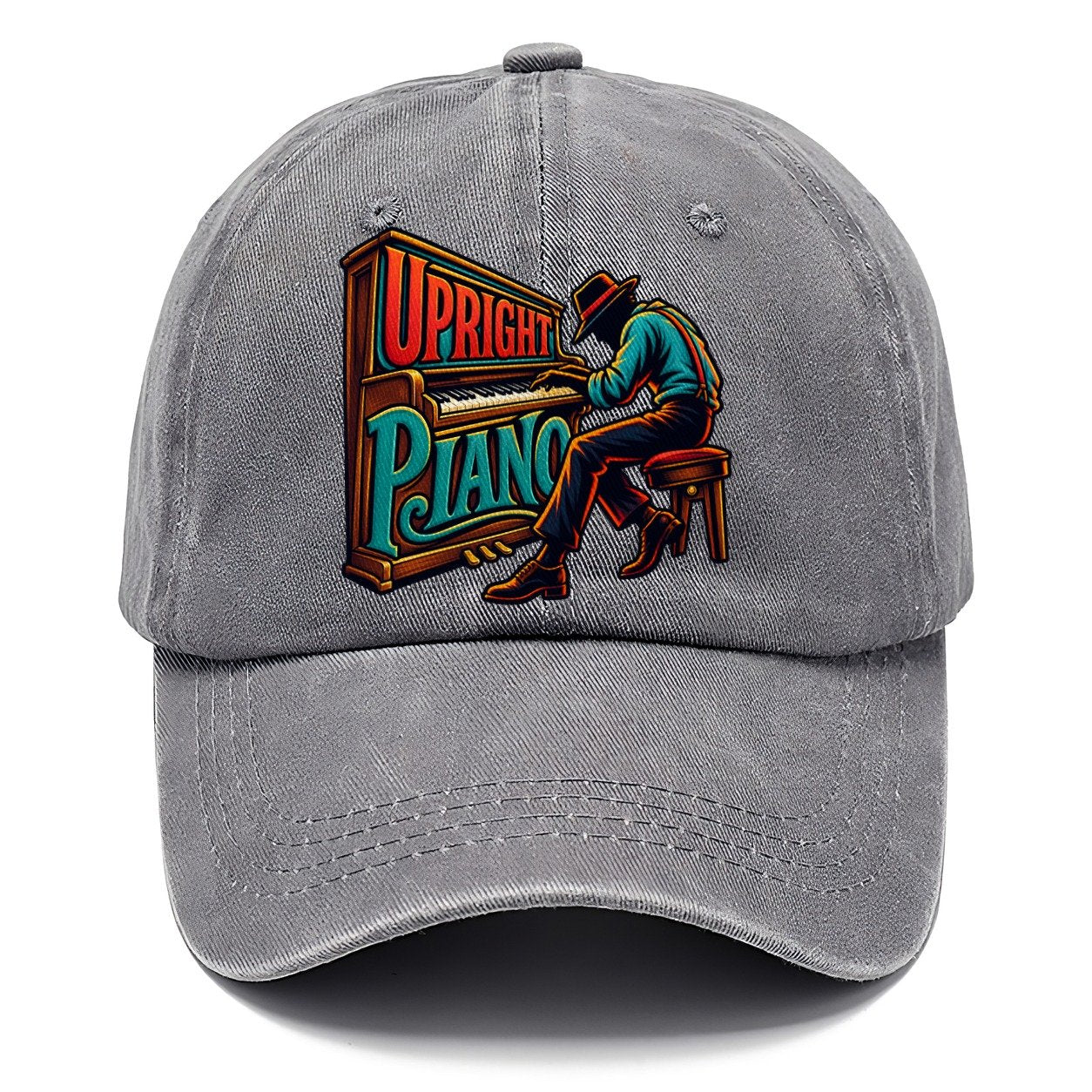Upright Piano Wordmark Music Instruments Classic Cap – Urban Haze