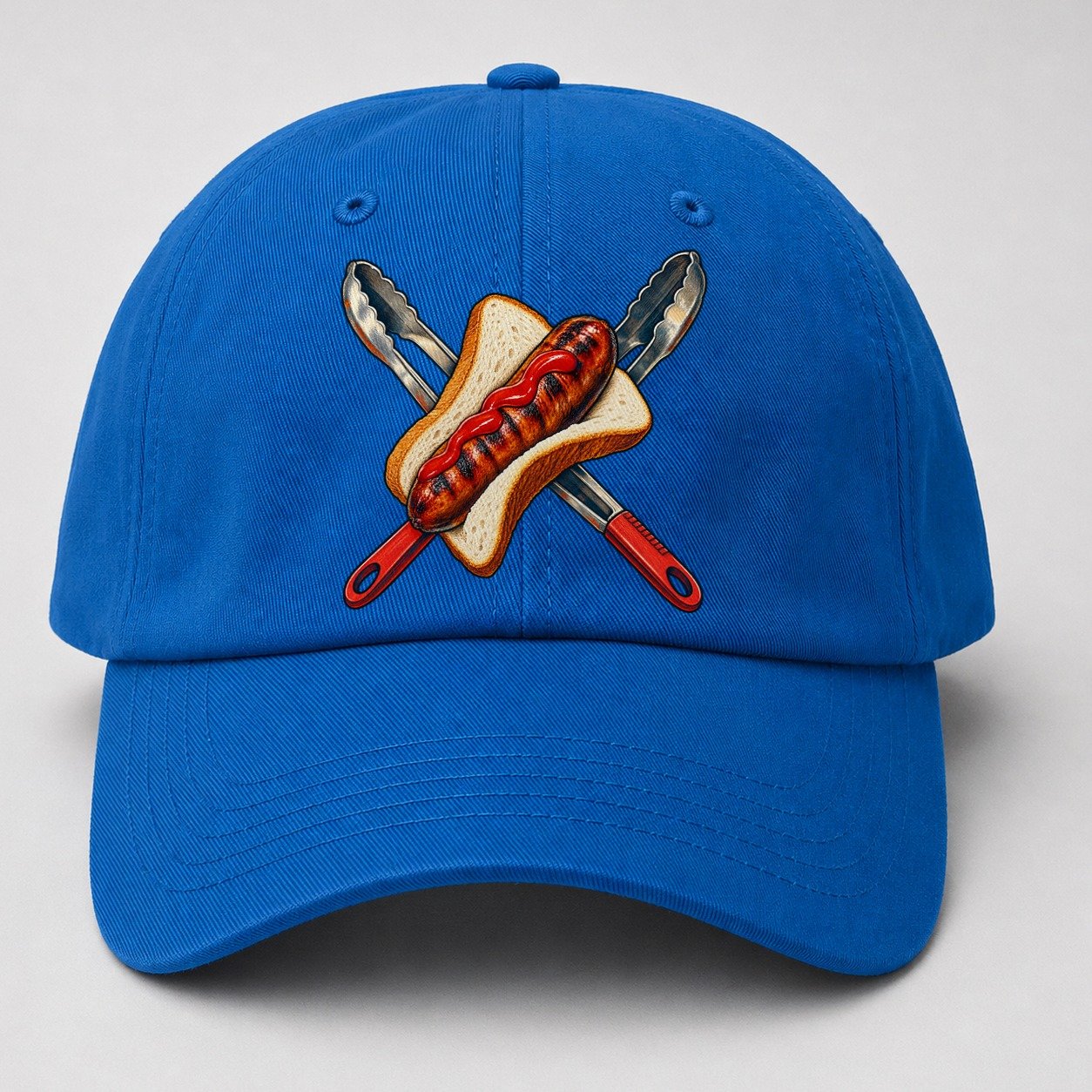 Sausage Sizzle Bread And Tongs Australia Cultural Icons Baseball Cap – Blue