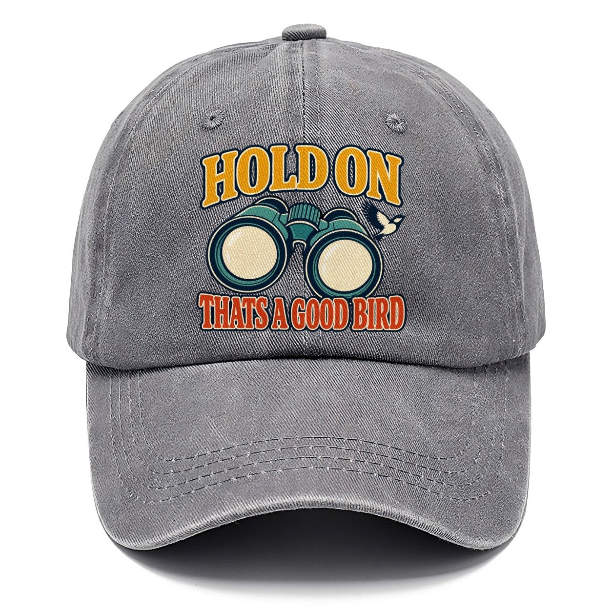 Hold On Thats A Good Bird Birdwatching Classic Cap – Urban Haze