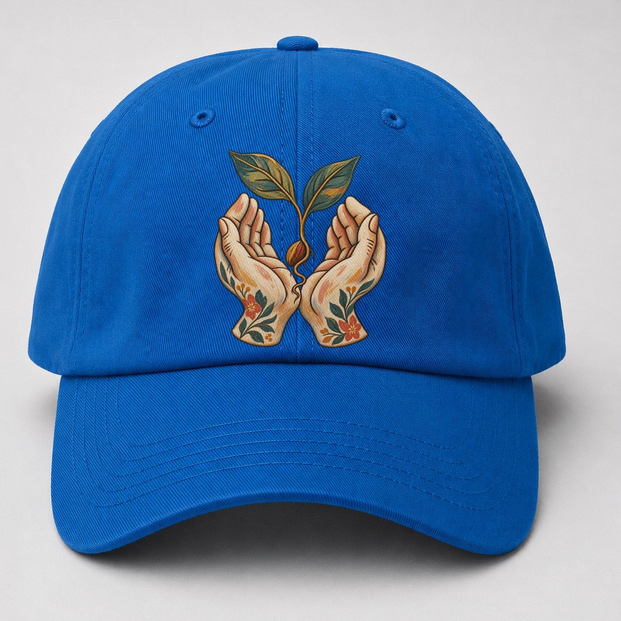 Open Hands Seedling Gentle Wild Baseball Cap – Blue