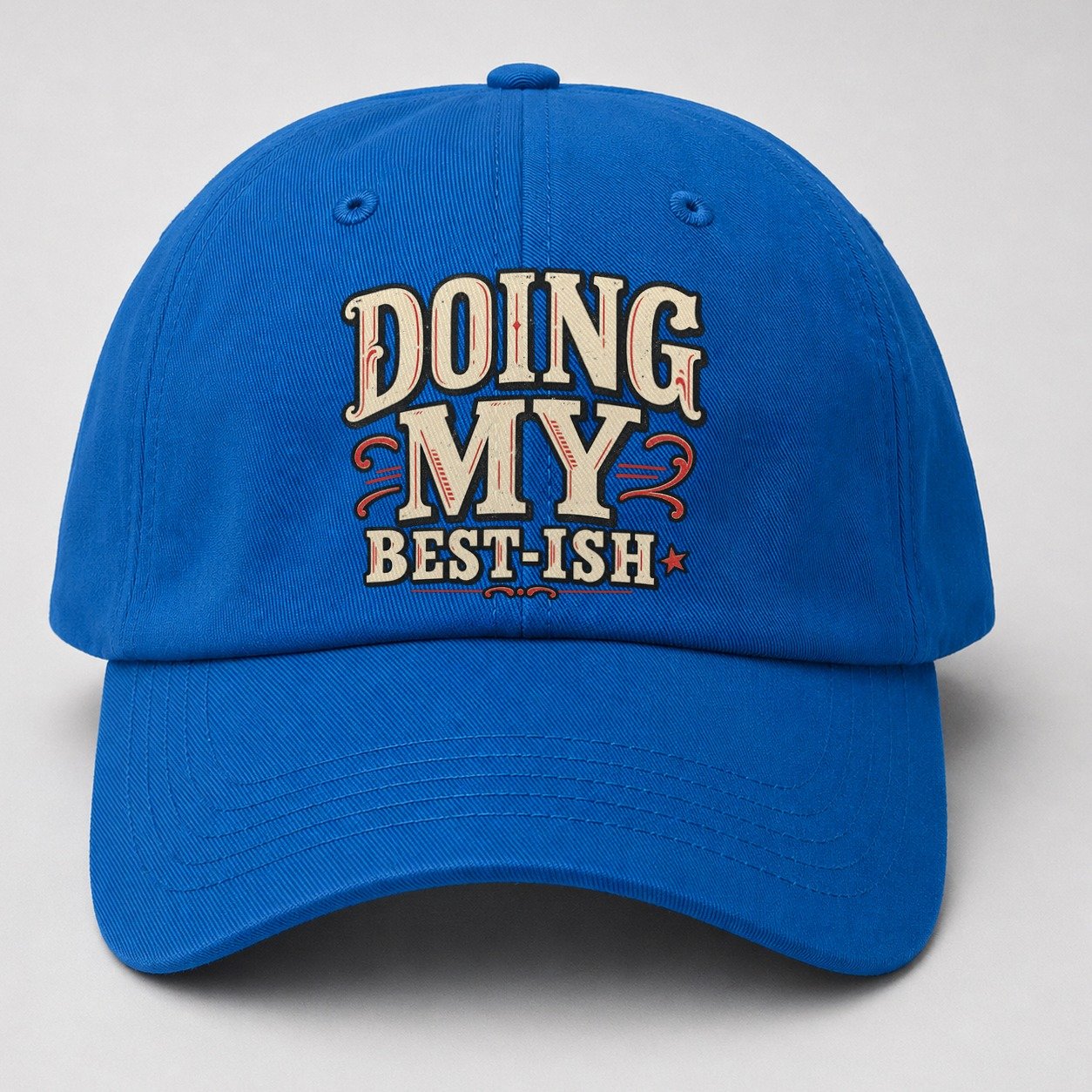Doing My Best Ish American Wit Baseball Cap – Blue