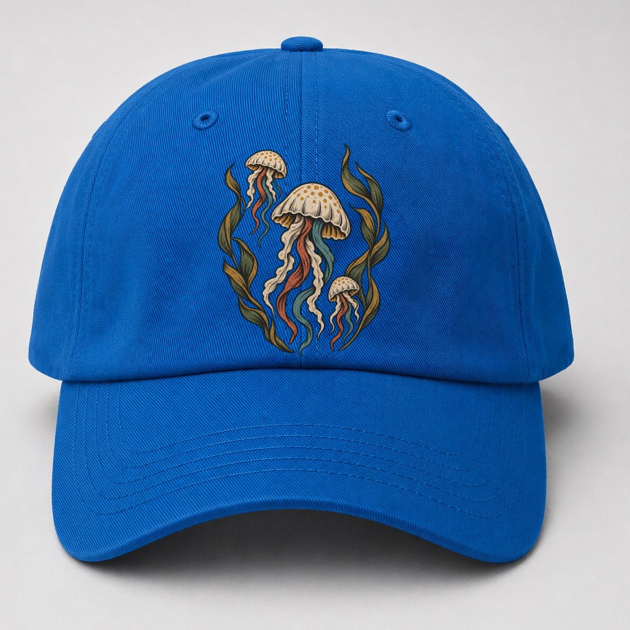 Jellyfish Kelp Lanterns Gentle Wild Baseball Cap – Blue