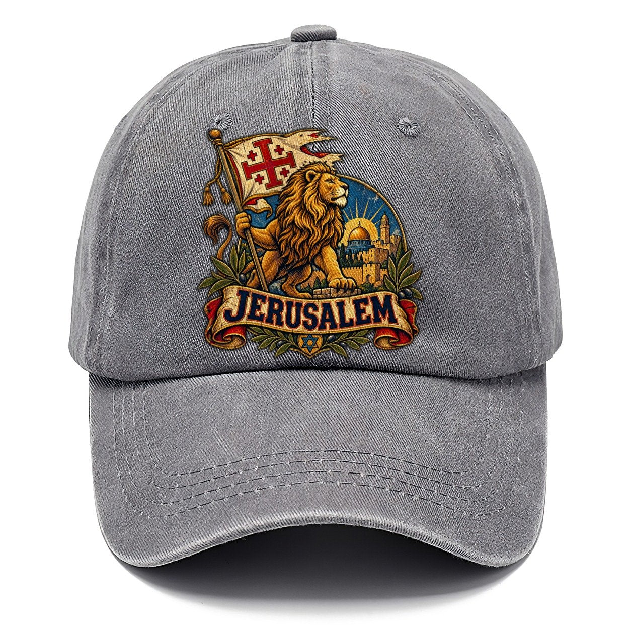 Lion With Jerusalem Banner Jerusalem Classic Cap – Urban Haze