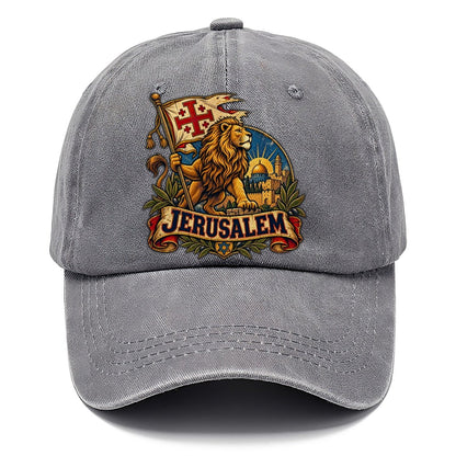Lion With Jerusalem Banner Jerusalem Classic Cap – Urban Haze