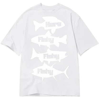 Here Fishy Fishy Fishy Classic T-shirt – White