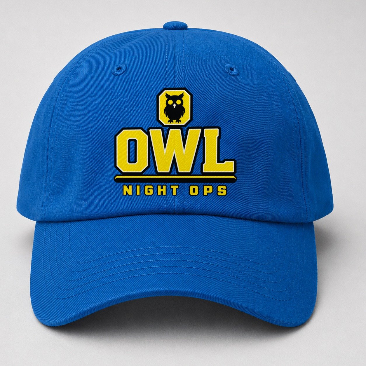 Owl Night Ops Heavy Duty Baseball Cap – Blue