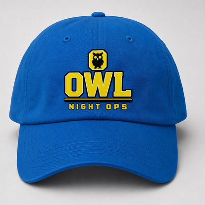 Owl Night Ops Heavy Duty Baseball Cap – Blue