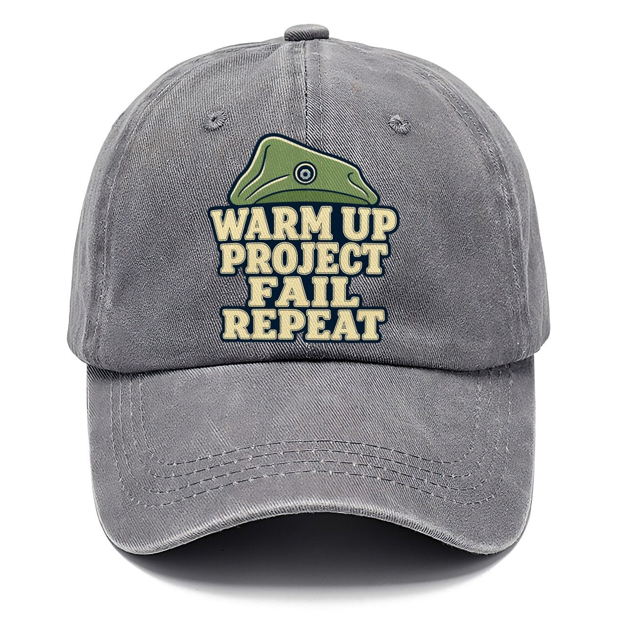 Warm Up Project Fail Repeat Rock Climbing Classic Cap – Urban Haze