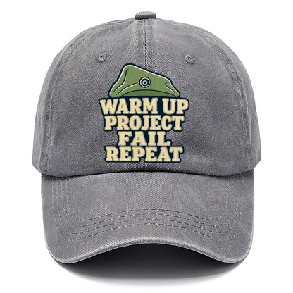Warm Up Project Fail Repeat Rock Climbing Classic Cap – Urban Haze
