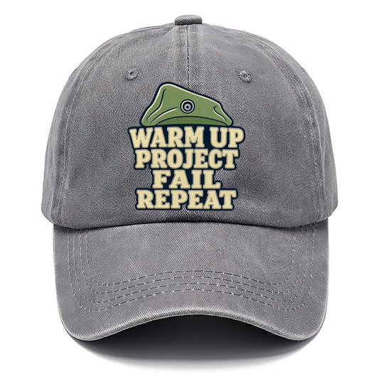 Warm Up Project Fail Repeat Rock Climbing Classic Cap – Urban Haze