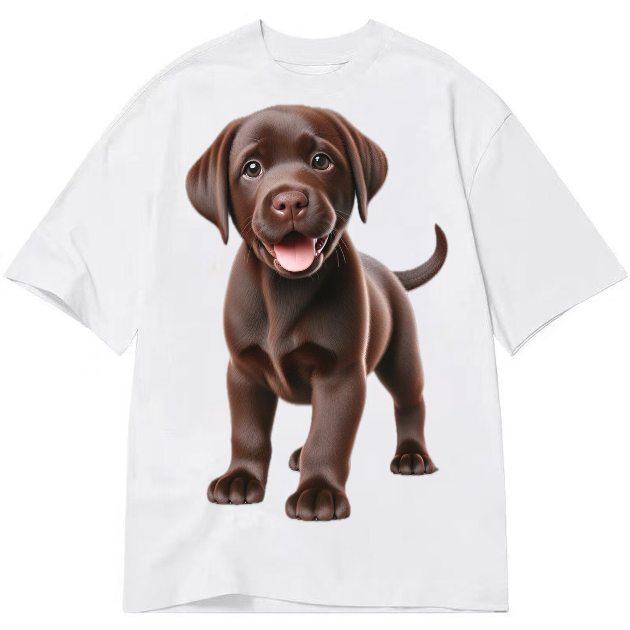 Chocolate Labrador Classic T-shirt – White