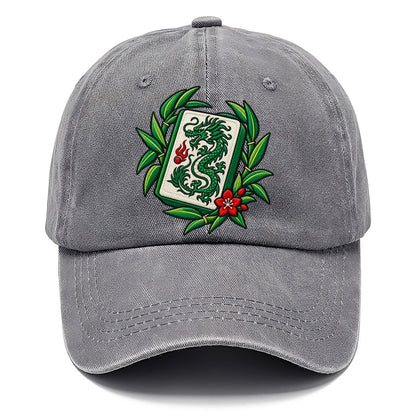 Green Dragon Mahjong Game Night Classic Cap – Urban Haze