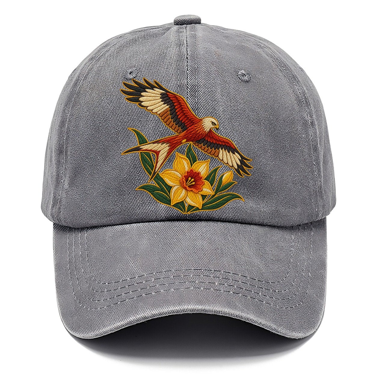 Welsh Daffodil And Red Kite Uk Culture Heritage Classic Cap – Urban Haze