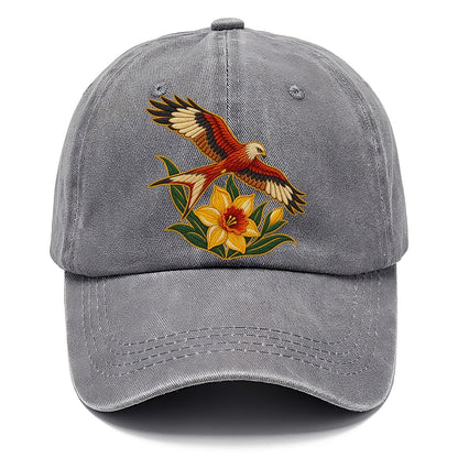 Welsh Daffodil And Red Kite Uk Culture Heritage Classic Cap – Urban Haze