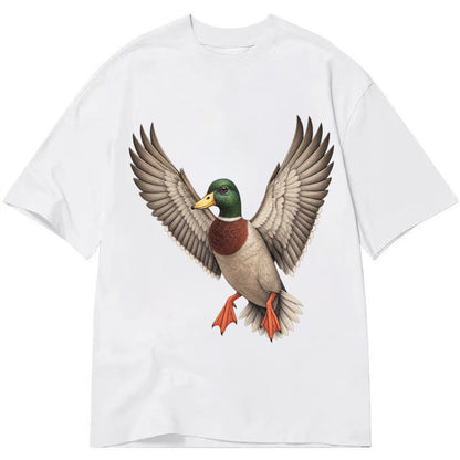 Mallard In Flight Classic T-shirt – White