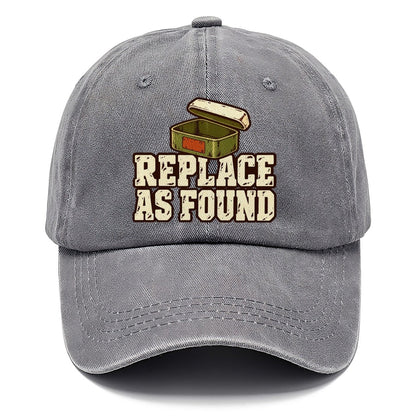 Replace As Found Geocaching Classic Cap – Urban Haze