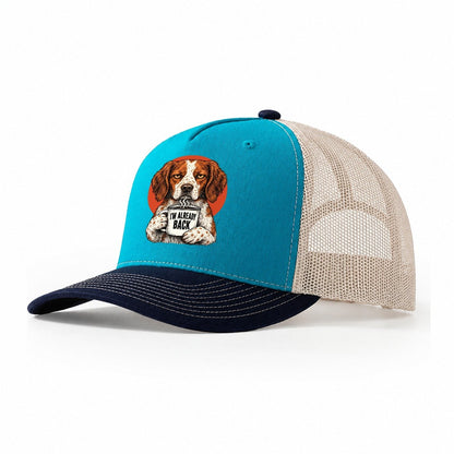 Brittany Mug Truths Dog Mug Truths Trucker Hat – Teal Navy