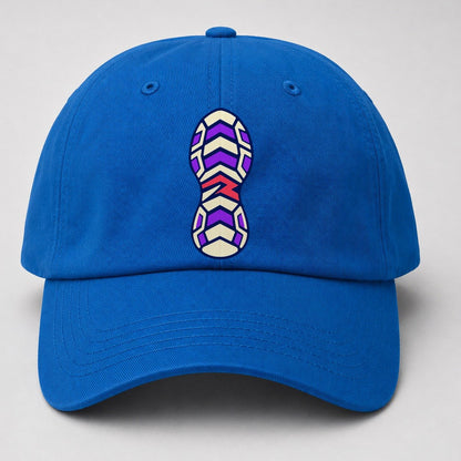 Chevron Sole 90S Running Clubs Baseball Cap – Blue