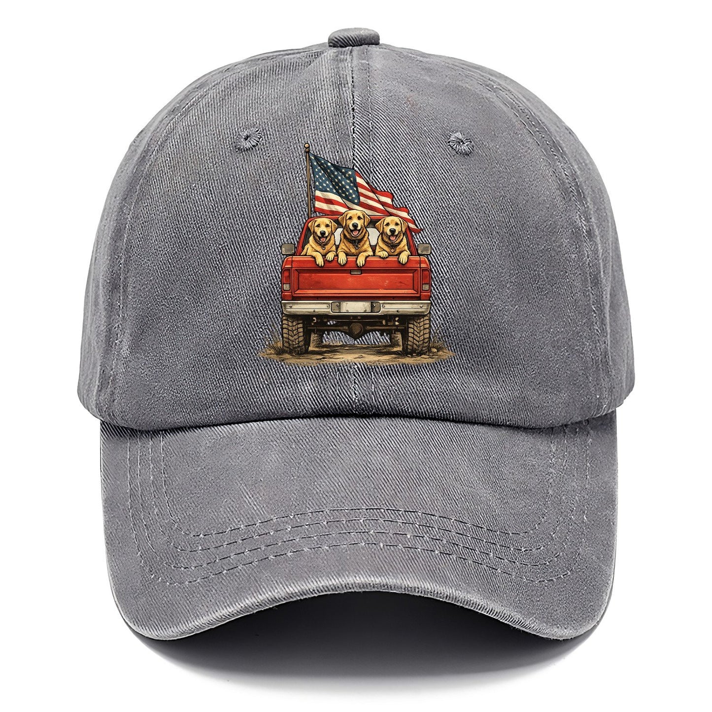 Golden Retriever Patriotic Truck Crew Classic Cap – Urban Haze