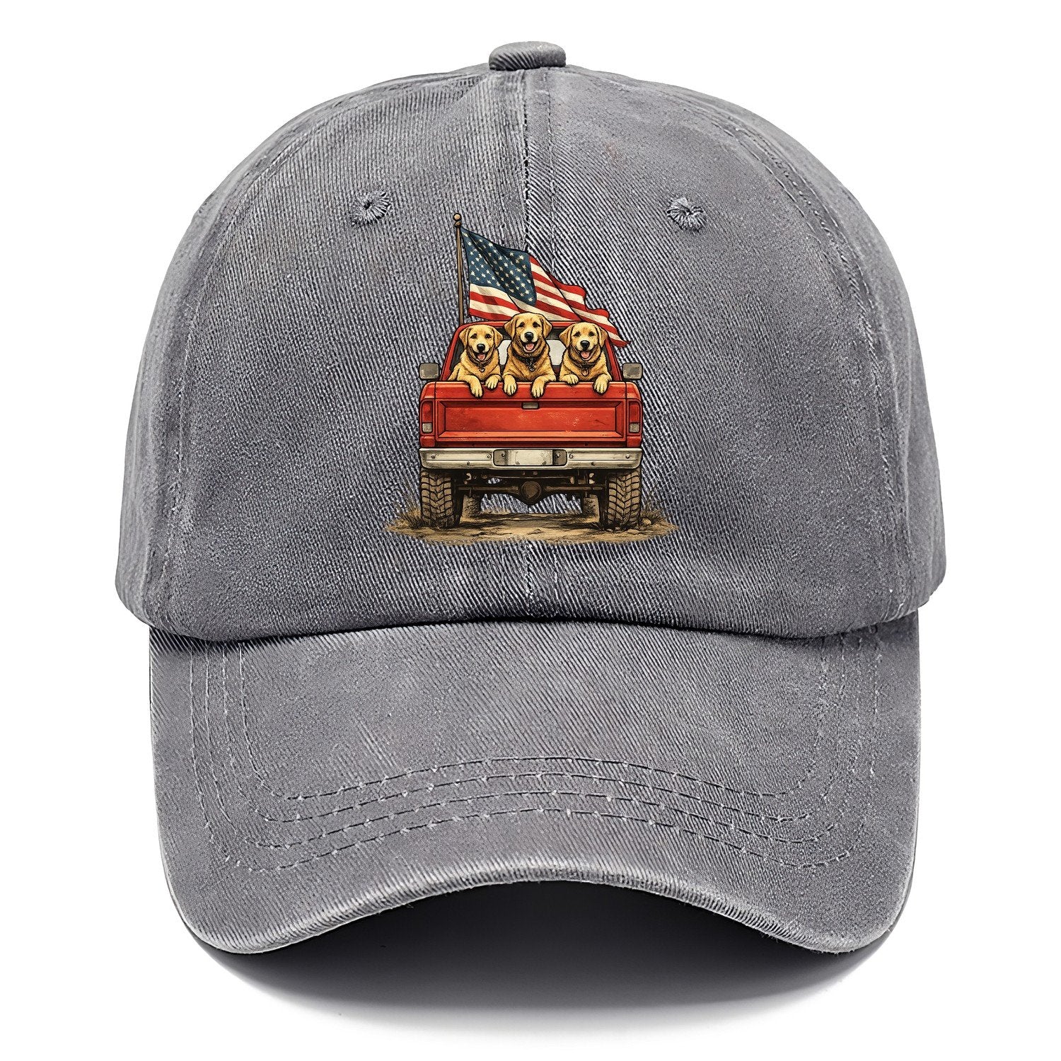 Golden Retriever Patriotic Truck Crew Classic Cap – Urban Haze