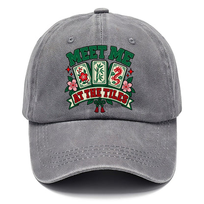 Meet Me At The Tiles Mahjong Game Night Classic Cap – Urban Haze