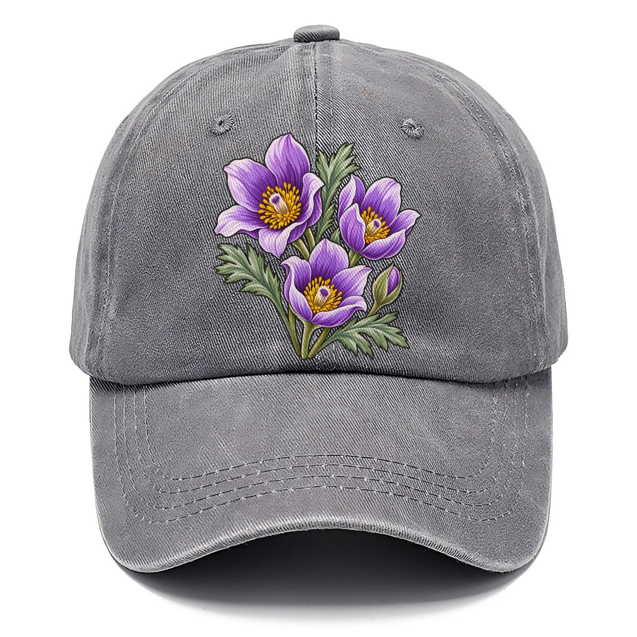 Manitoba Prairie Crocus Cluster Canada Cultural Icons Classic Cap – Urban Haze