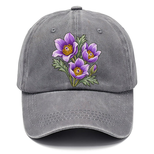 Manitoba Prairie Crocus Cluster Canada Cultural Icons Classic Cap – Urban Haze