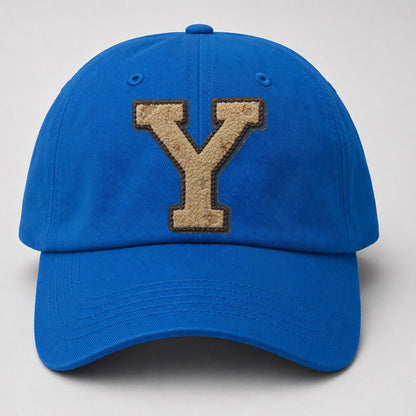 Varsity Chenille Y Monogram Baseball Cap – Blue