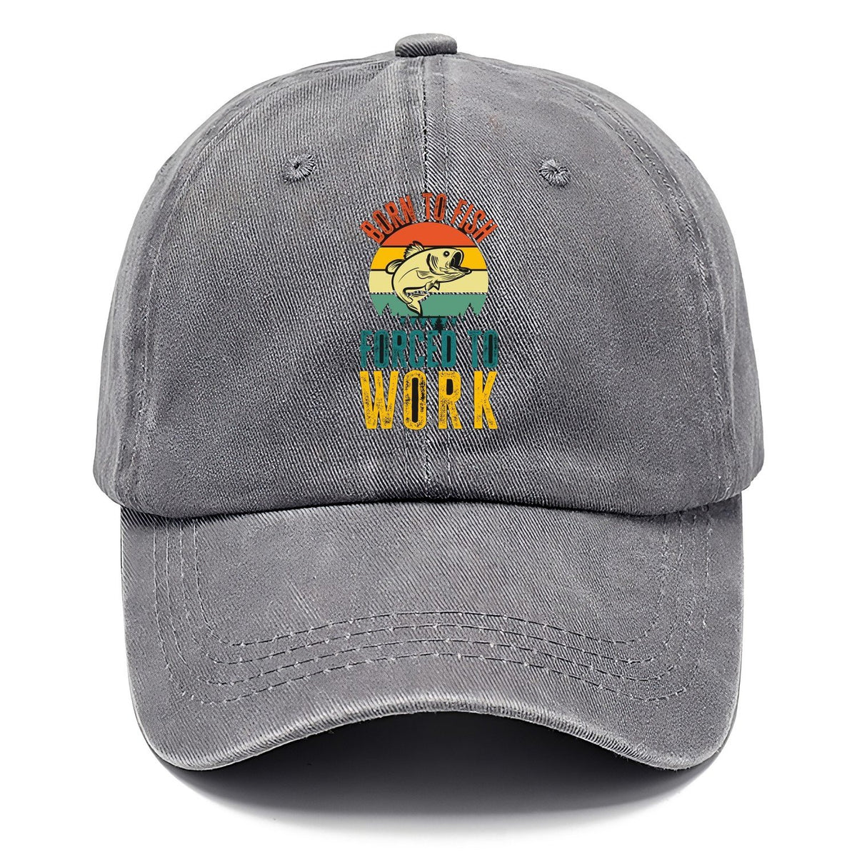 Born To Fish Forced To Work Transparent Classic Cap – Urban Haze