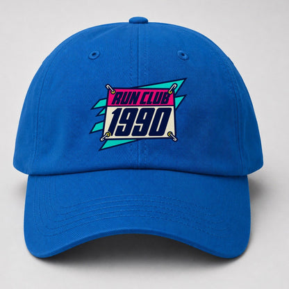 Race Bib 1990 Run Club 90S Running Clubs Baseball Cap – Blue