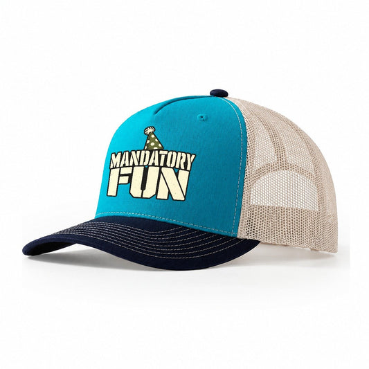 Mandatory Fun Barracks Wit Trucker Hat – Teal Navy