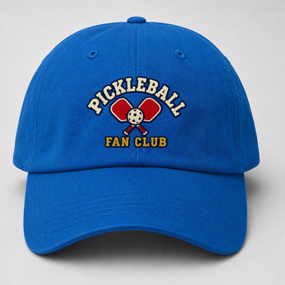 Pickleball Fan Club Baseball Cap – Blue