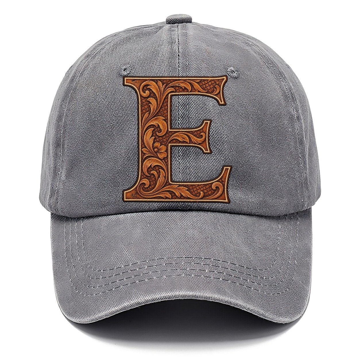 Tooled Leather E Monogram Classic Cap – Urban Haze