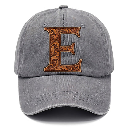 Tooled Leather E Monogram Classic Cap – Urban Haze