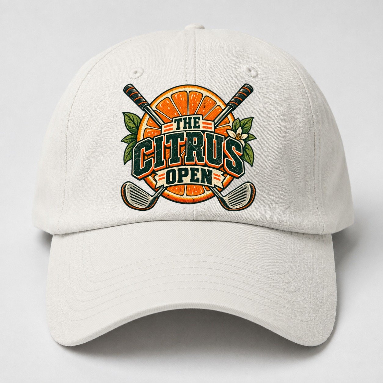 The Citrus Open Golf Life Baseball Cap – Off White